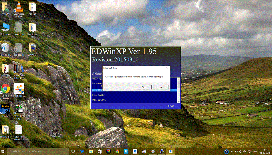 EDWinXP1.95 Installation