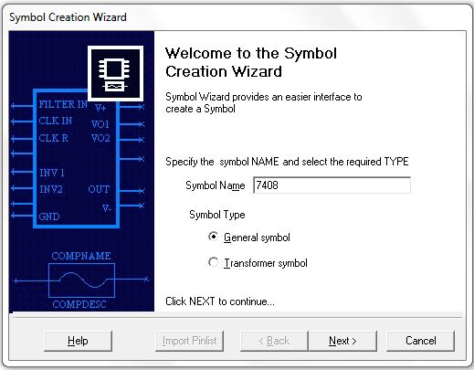 Symbol creation Wizard