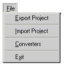 File menu of Netlist / Wirelist Export and Import