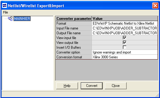 Netlist/Wirelist Export & Import
